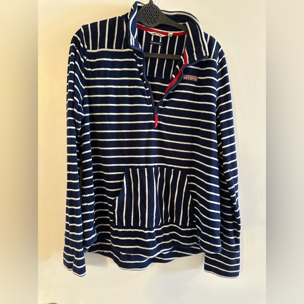 Vineyard Vines Navy and White Shep Shirt Sz XL